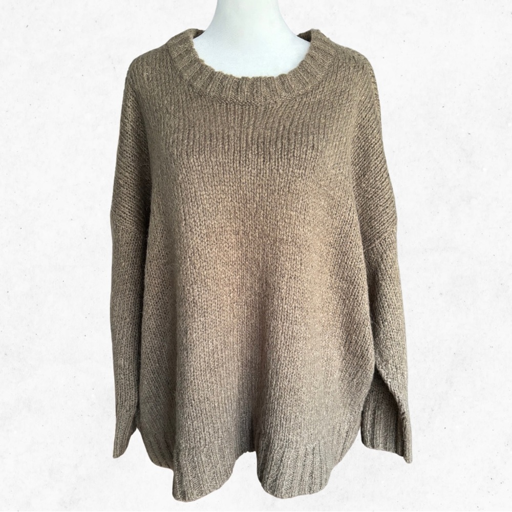 Aerie Brown Cozy Oversized Sweater